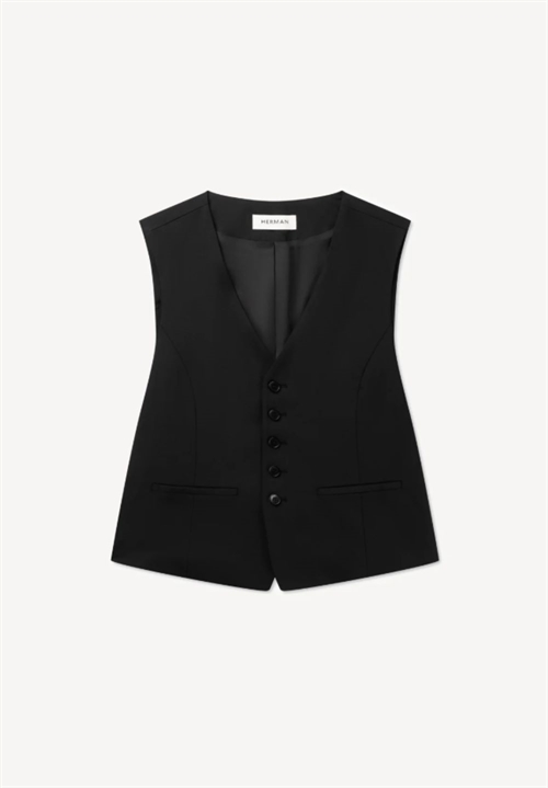 HERMAN CLASSIC VEST BLACK